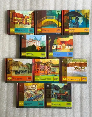 Coleção 10 Cd Livro Mestres Musica Clássica Folha São Paulo