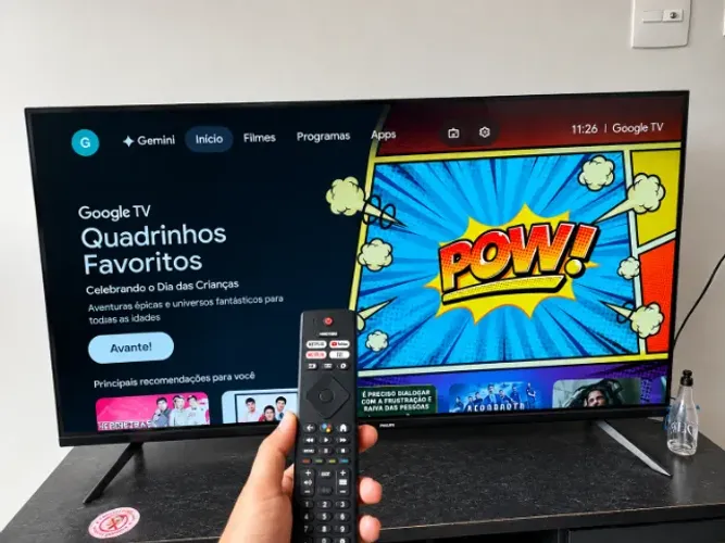 Smart TV Philips 4k 50 polegadas menos de 1 ano de uso