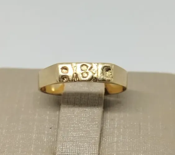 Anel ouro 18k - aro 10