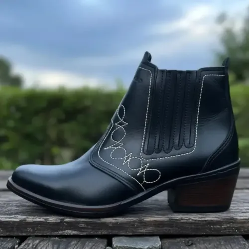 Bota Country Peao Cowboy De Couro botinha original campolina