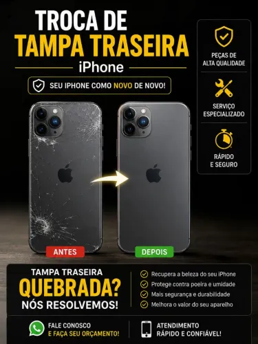 TROCA DE TAMPA DE IPHONES