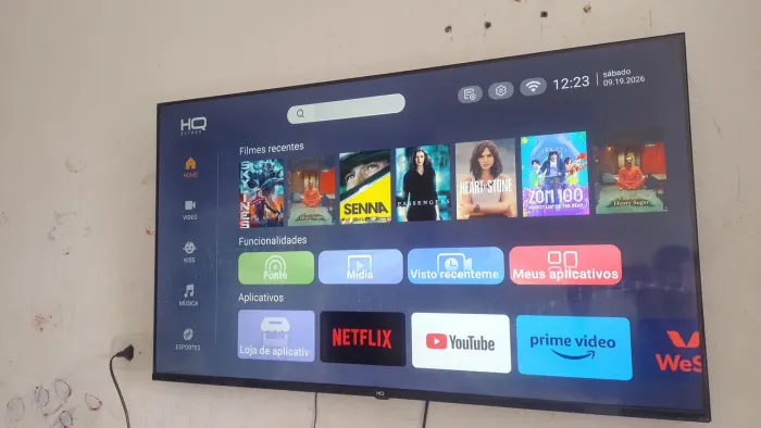 Tv smart 50 polegadas marca HQ 4k