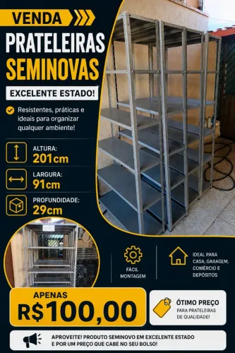 Prateleira de aço