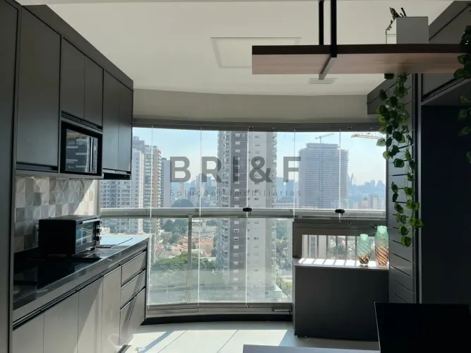 APARTAMENTO STUDIO MOBILIADO PARA LOCAÇÃO, 1 QUARTO, EM EDIFICIO MODERNO, METRÔ BROOKLIN