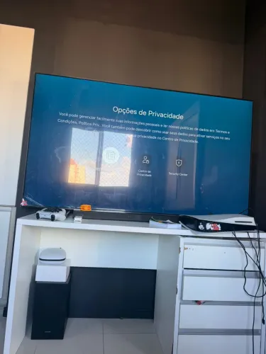 Tv 75 polegadas Samsung + soundbar Samsung Home theater