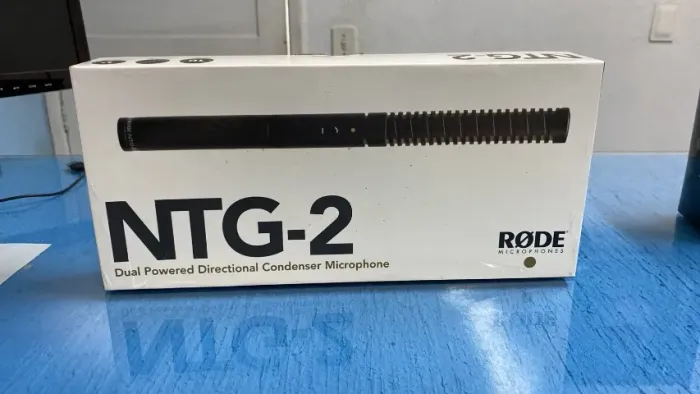 Microfone Shotgun Rode Ntg2 para Gravações Profissionais de alta qualidade