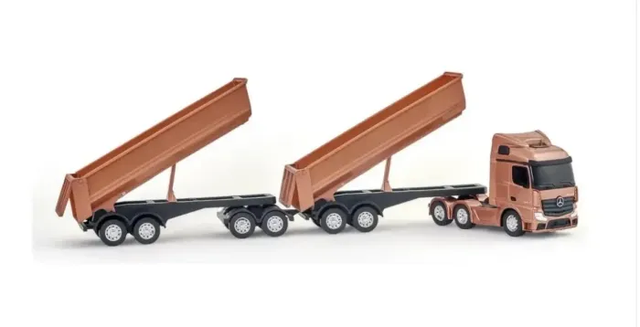 Miniatura Caminhão Mercedes Rodotrem Usual Brinquedos