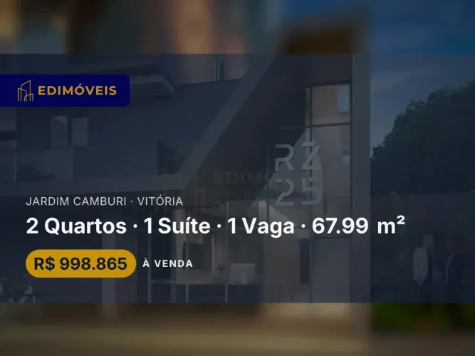 Seu novo lar: Apartamento 2 quartos com suíte em Jardim Camburi