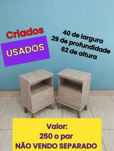Criados / mesa de cabeceira USADOS conservados 250 o par