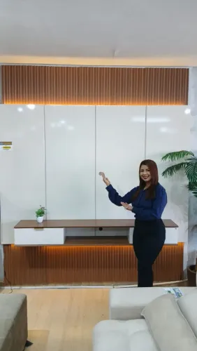 Painel Home Extensível 100% MDF com Led para TV até 85 Polegadas