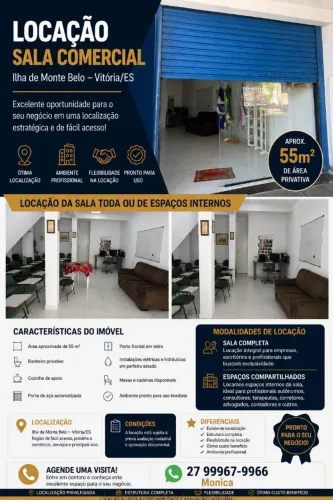 Locação sala comercial