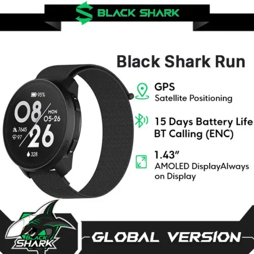Smartwatch Black Shark Run GPS NOVO!