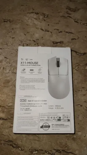 Mouse attack Shark x11 sem fio Tri-Mod bluetooth 2.4 Paw3311 (PRETO)