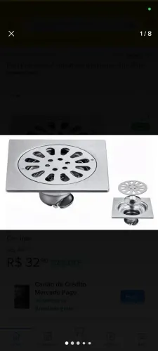 Ralo Inox 10x10 anti insetos e anti odor
