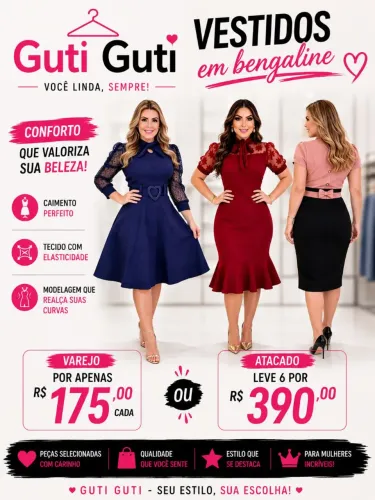 Atacado 06 Vestidos por