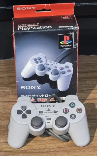 Controle Dualshock PS1 Original com Caixa