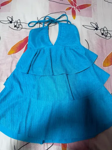 Vestido curto azul SHEIN tam P. Novo nunca usado