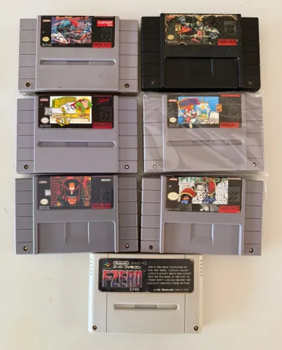 Lote 7 Cartuchos de Super Nintendo ( faço envio )