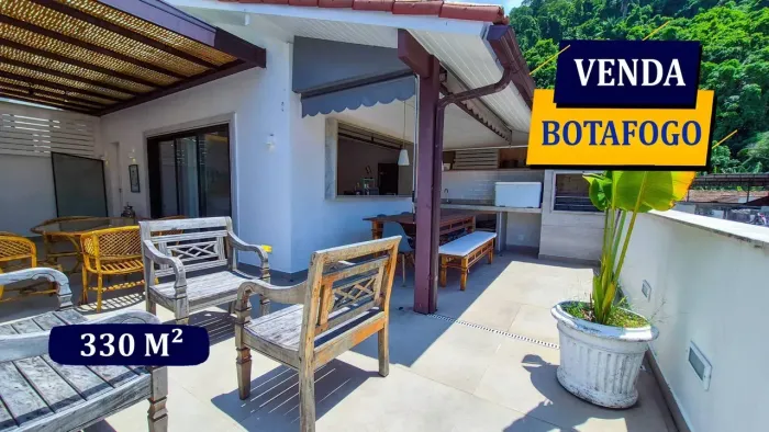 BOTAFOGO RUA SÃO CLEMENTE LUXUOSA CASA DE VILA 330M² TODA REFORMADA 5 QUARTOS 5 BANHEIROS 