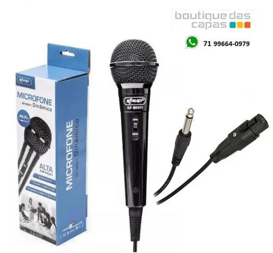 Kp-m0011 Microfone Com Fio Para Karaokê Palestras p10
