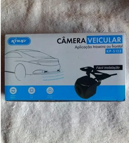 Camera De Ré Traseira ou Frontal Veicular Olho De Peixe Visão Noturna