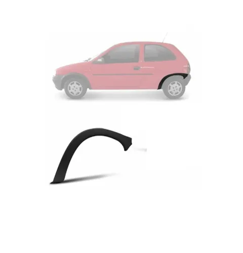 Moldura Paralama acabamento alargador Friso Traseiro GM Corsa Hatch 1994/2002 2/4 Portas