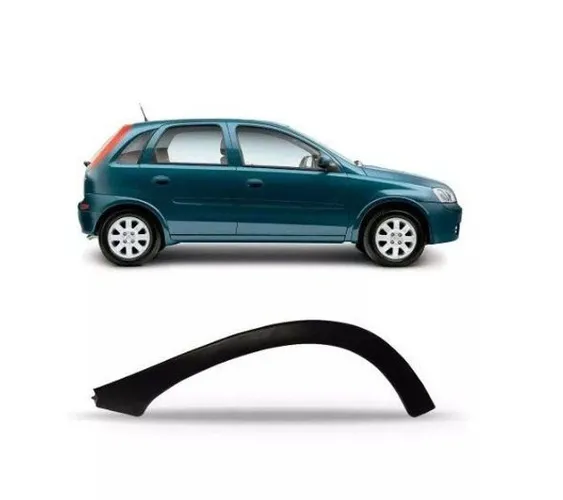 Moldura Paralama acabamento alargador Friso Traseiro Corsa Hatch 2003 2012