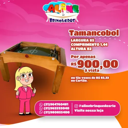 Tamancobol ping pong sinuca 