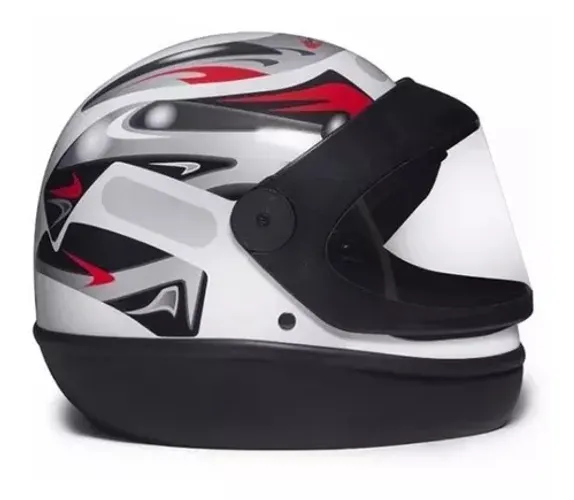 Capacete San Marino Branco Grafic (Entrega Grátis*)