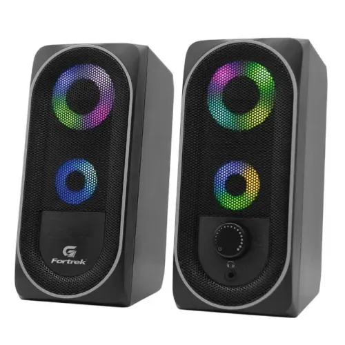 Caixa de Som Gamer Fortrek Black Hawk Rgb 6W Rms - WZetta