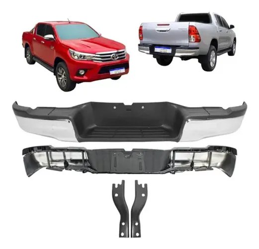 Parachoque Traseiro Toyota Hilux 2016 2017 2018 2019 A 2021