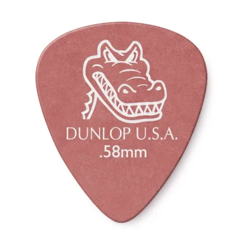 Palheta Gator Grip .58mm Vermelha Kit Com 6 Unidades