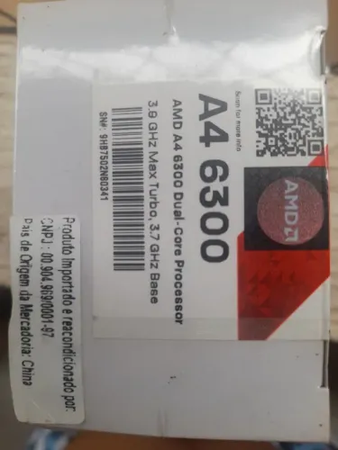 Processador AMD A4 6300 Dual Core 3.7Ghz , o mais barato da internet