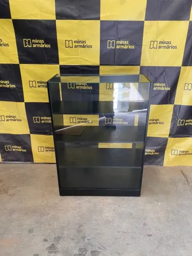 Balcão expositor MDF Preto 120x85x38