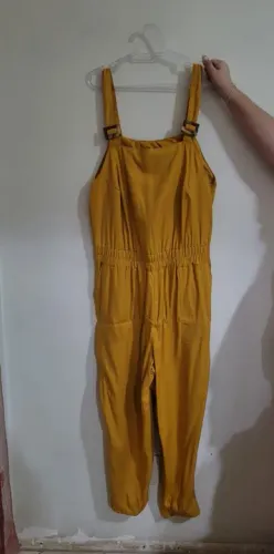 Macacão amarelo mostarda longo Hering