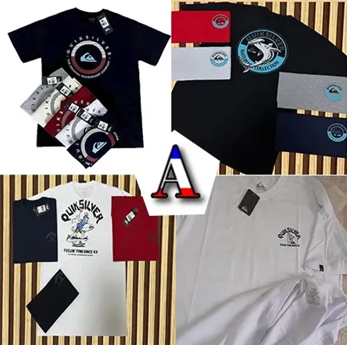 Camiseta Quiksilver Atacado camisa masculina Revender Camisetas de Marca Padrão Shopping