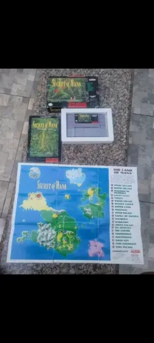 Jogo Super Nintendo Secret of Mana - Completo e lufia completo