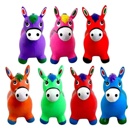 Cavalinho de Brinquedo Inflável - 6 Cores - Diversão Garantida!