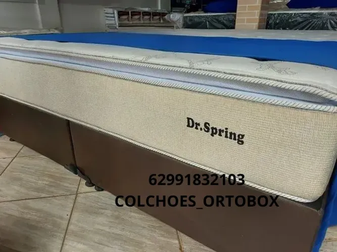Base e Colchão Queen Size Dr springs da plumatex