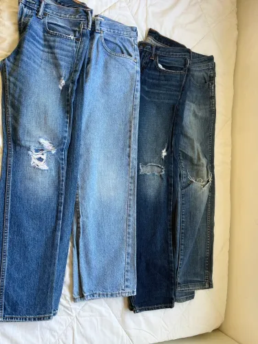 Lote calças jeans tamanho 10 12 14 Abercrombie 
