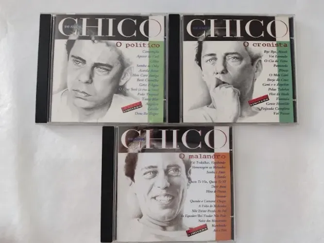 Kit 3 Cds Chico Buarque O Politico O Cronista O Malandro 