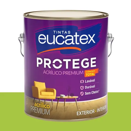 Tinta Acrílica Acetinada Eucatex Verde-neon 3,2 L