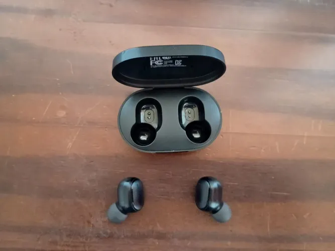 Fone Alta Qualidade Xiaomi Bluetooth Airdots Mi True Basic 2 Preto.