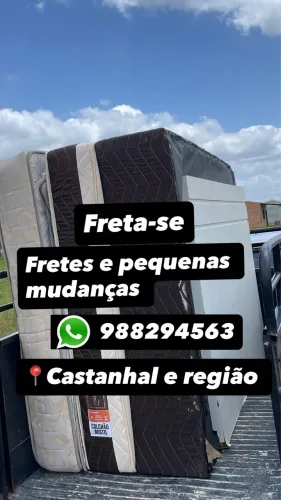 Freta-se pequenos fretes e mudanças