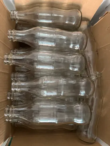 Garrafas de vidro vintage para decoração