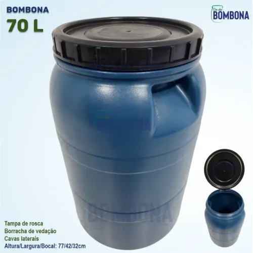 Bombona 70 Litros - Alto Padrão (Tonel/Tambor)