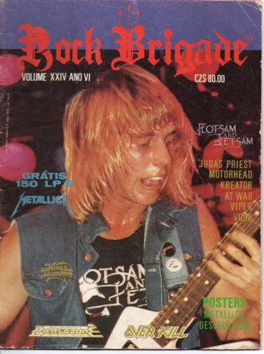 Revista Rock Brigade 24 Raridade Peças de Colecionador