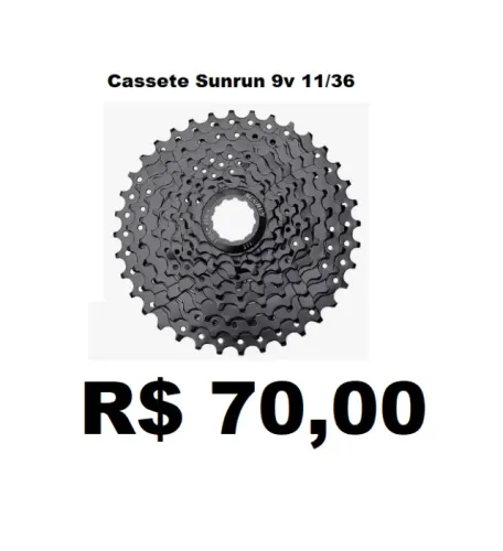 Catraca cassete k7 7v 8 9 10 11 e 12 velocidade 