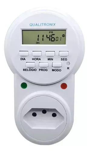 Timer Temporizador Digirtal Programável Tomada Bivolt Qtd01