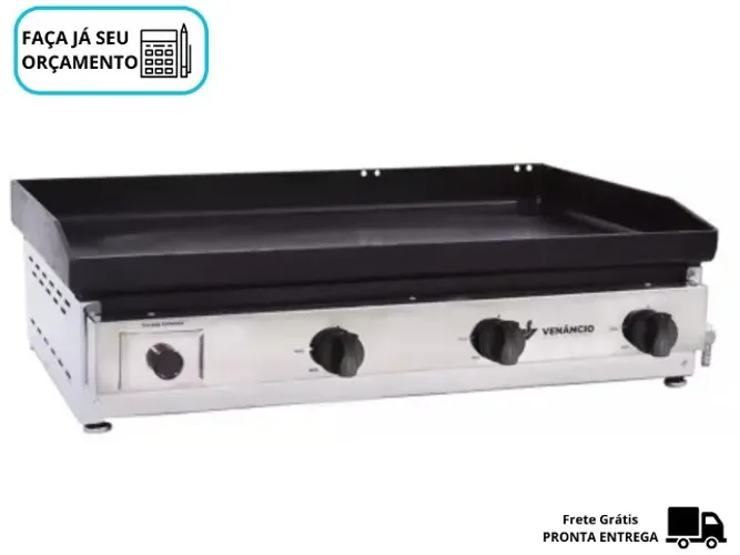 Chapa de Lanches 80CM Venâncio 3 Queimadores 